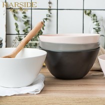  HARSIDE ceramic Nordic net celebrity ins dish set Cute dessert bowl American oatmeal bowl Soup bowl noodle bowl
