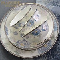 HARSIDE Brief Nordic Bone Porcelain Bowl DISH SUIT HOME NET RED LIGHT LUXURY UPSCALE CERAMIC CUTLERY BOWL TRAY COMPOSITION