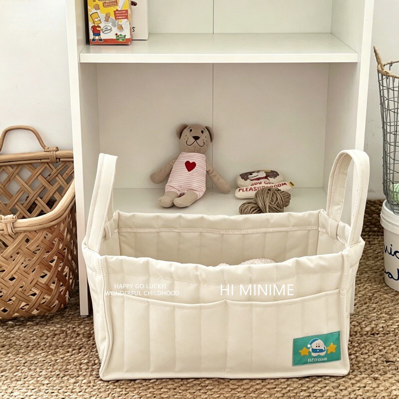 Exported to Korea, Ins-Style All-Cotton Baby Diaper and Clothing Storage Basket, Children's Toy Organizer Bag, Bedding Storage Bag Exported to Korea, Ins-Style All-Cotton Baby Diaper and Clothing Storage Basket, Children's Toy Organizer Bag, Bedding Storage Bag