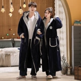 Фланелевый длинный банный халат, демисезонная коралловая пижама, бархатный лонгслив для влюбленных