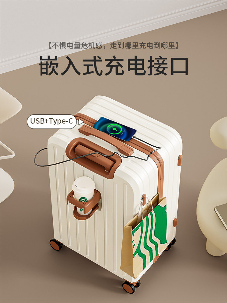 Luggage Suitcase Trolley Case for Women 2025 New Model 20inch Carry-On Travel Trolley Password Box Sturdy and Durable Thickened