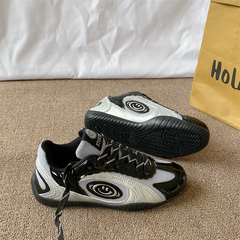 Racing Shoes/Retro Black and Silver German Training Shoes, Unisex, 2026 Spring New Model, Thin-Soled Mesh Breathable Sneakers