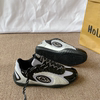Racing Shoes/Retro Black and Silver German Training Shoes, Unisex, 2026 Spring New Model, Thin-Soled Mesh Breathable Sneakers
