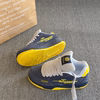 Hong Kong Style Original Dark Blue and Yellow Color-Blocked Loafers for Women ins Trendy 2026 Spring New Versatile Sports Casual Sneakers