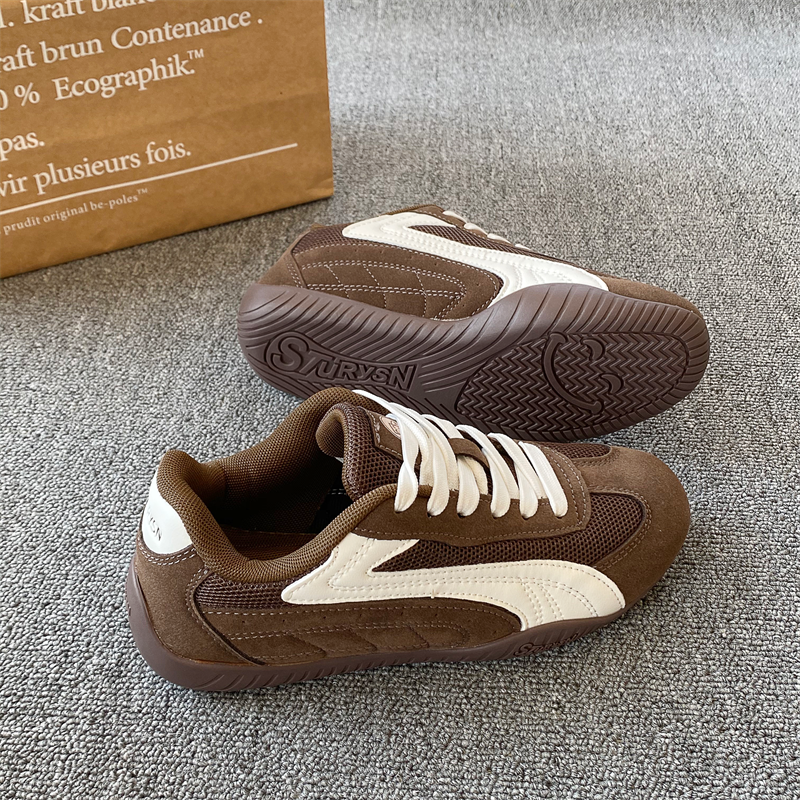 Racing Shoes/Couple's Brown Moral Training Shoes, Unisex, 2026 Spring New Model, Mesh Breathable Sports Casual Shoes