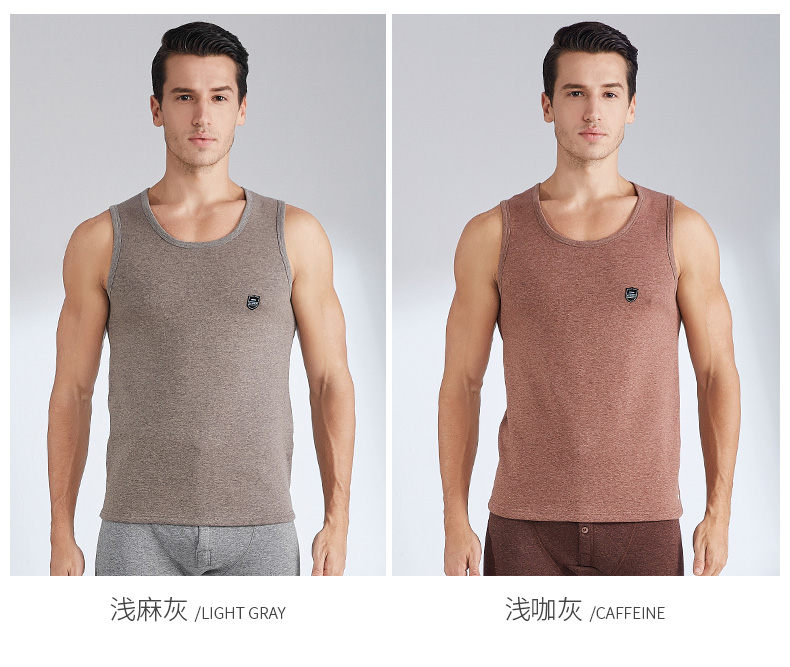 Áo vest nam ấm áp của Nam Cực mặc áo dày không tay bó sát đáy áo mùa thu và mùa đông cotton len vest vest thanh niên áo lót nam siêu rẻ