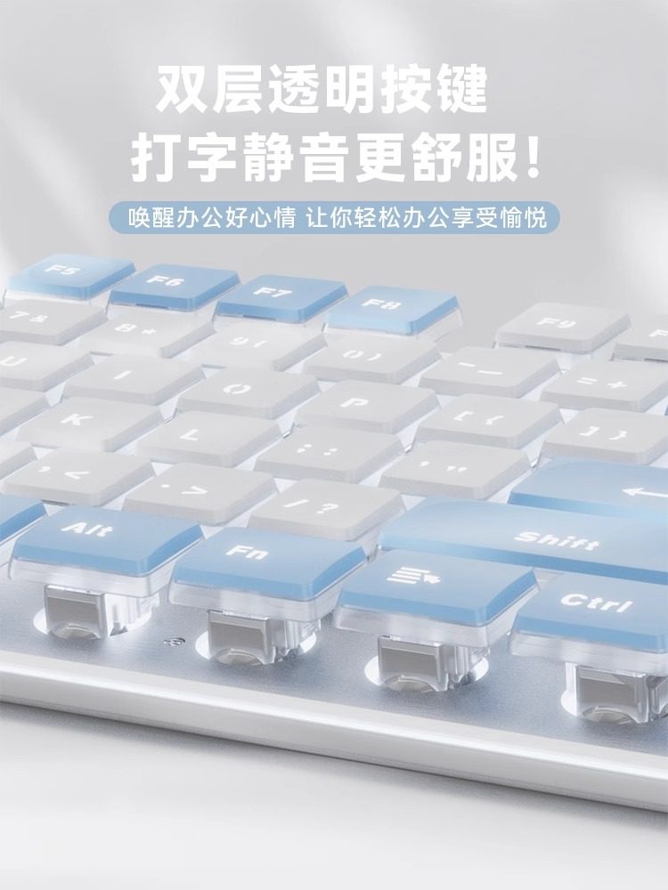 High-Quality Mechanical Feel Wired Membrane Keyboard and Mouse Set for Laptops, Suitable for Girls, Office Typing, Silent