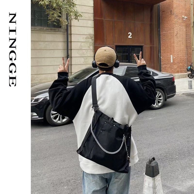 NIN Design College Student Day Department Big Capacity Portable Totebag Men and women Insideline Single-Shoulder Computer Casual Bag-Taobao