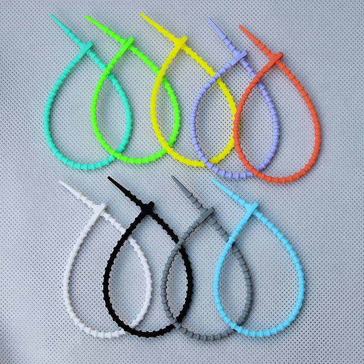 Self-Locking Elastic Cord, Thin Lanyard for Tags and Signs, DIY Rope, Colorful Toy Accessories, Small Buckle Cord