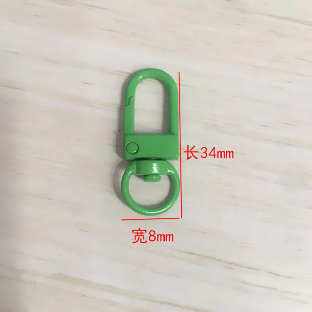 U-shaped 8-character keychain bag buckle mobile diy chain buckle door buckle color dog buckle candy color alloy ກຸ້ງ buckle