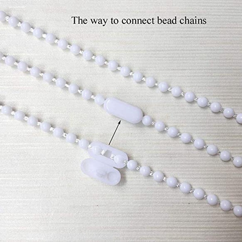 Sunshade Pull Cord Curtain Beads Pull String Chain Track Hand-Pull Zipper Plastic Rope Accessories Blinds Pull Beads