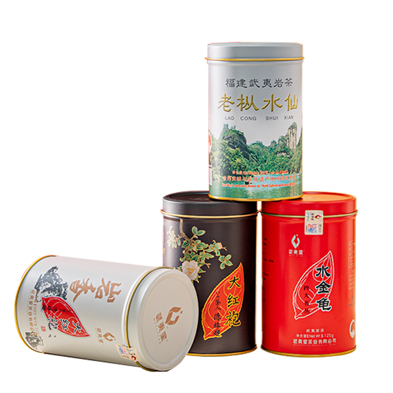武夷岩茶 武夷星大红袍茶叶老枞水仙水金龟陈茶罐装组合武夷岩茶旗舰店500g