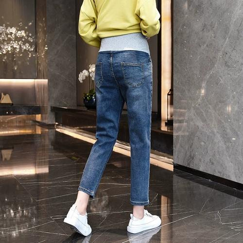 Штаны, осенние весенние летние модные тонкие джинсы, свободный крой