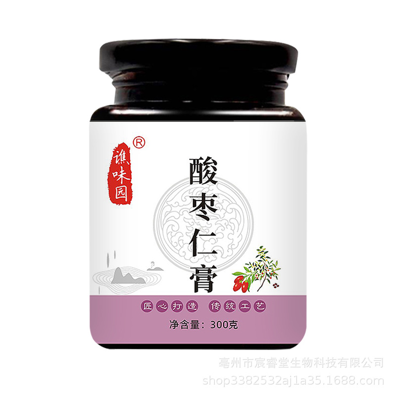 Qiaoweiyuan Suanzaoren Paste 300g jar Lily Goji Berry Poria Lotus Seed Official Flagship Storeby