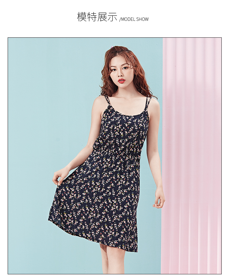 Người chăn mềm mại đồ lót hoa treo váy bằng vải cotton chăm sóc da thoáng khí thoải mái có thể mặc bên ngoài nhà phục vụ nữ - Đêm đầm đồ bộ mặc ở nhà