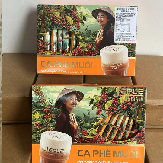 Vietnam Imported Instant Sea Salt Salty Coffee 270g (18g*15 Bags)