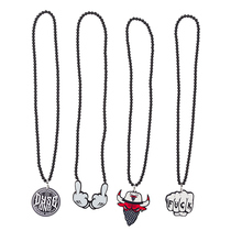 Child hip hop street dance male and female JAZZ jazz hiphop letter graffiti with less children to perform acrylic necklace tide
