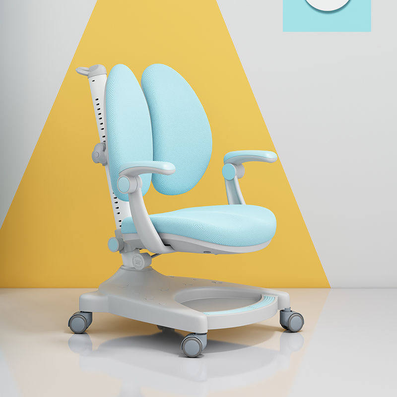 Child Learning Chair Anti-Humpback Elementary School Children Chair Home Correction Sitting Position Adjustable Lifting Office Chair Backrest Stool