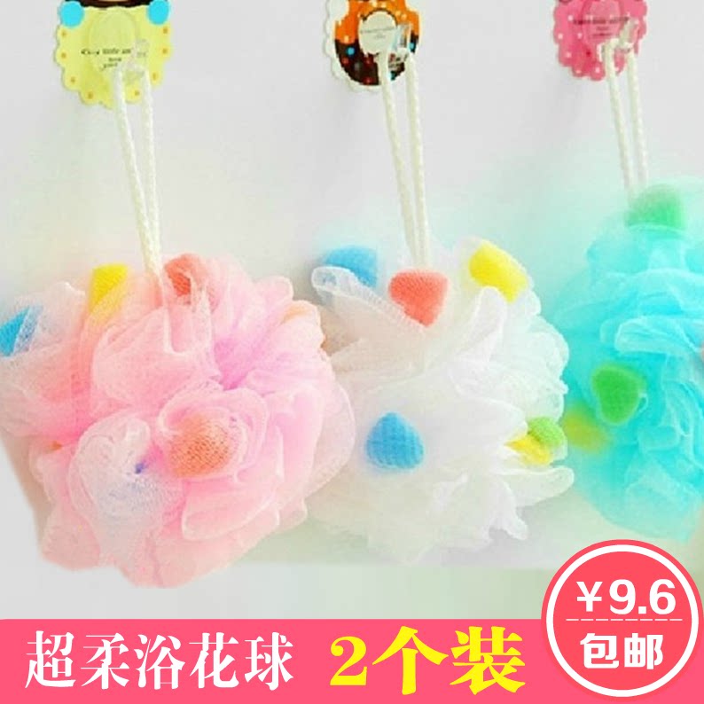 Japanese-style large bath ball rub bath towel rub back towel bath towel children's bath towel bath rub bath flower bath ball hit foam