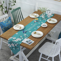 Modern simple tea table flag dining cloth pastoral fabric TV cabinet long table flag tablecloth shoe cabinet cover cloth bed flag bed tail towel