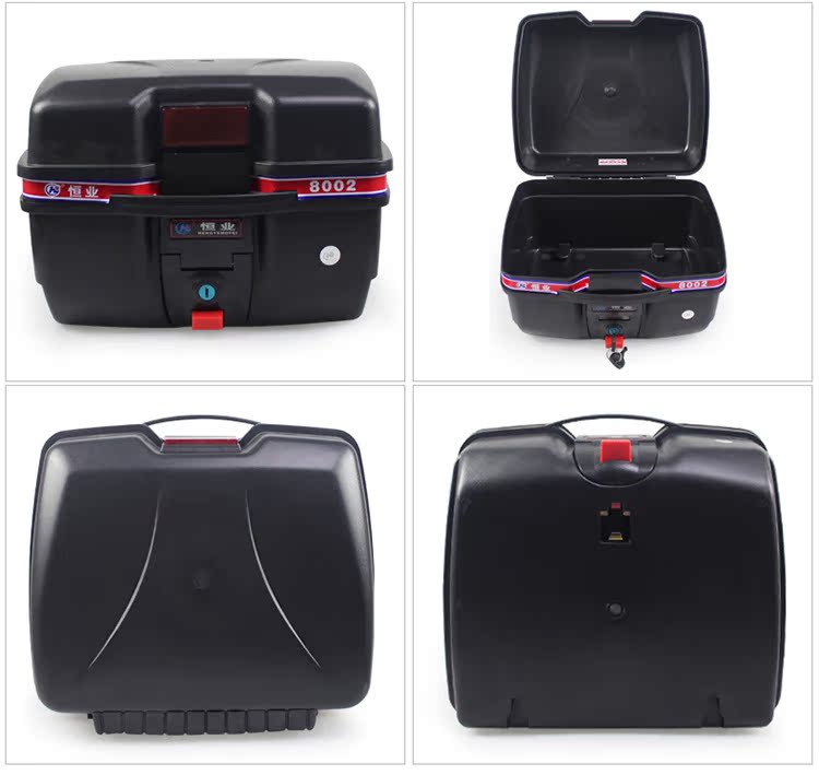 Haojue cốp xe máy gốc 110 cong chùm thân xe máy hộp đuôi hộp phổ quát bàn đạp điện - Xe gắn máy phía sau hộp thùng đựng đồ xe máy exciter 150