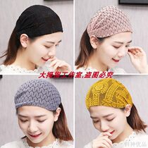 White hair covering headdress no trace thin wide-brimmed hair belt female pressure hair cover white hair headscarf adult headgear hair