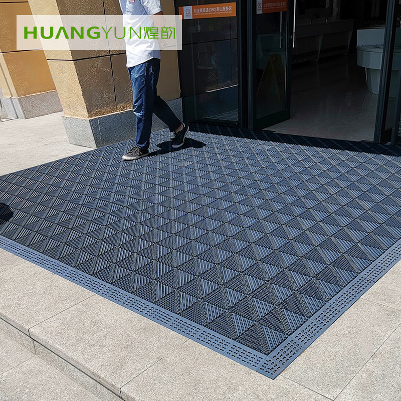 Outdoor indoor inlet door inlet door inlet door inlet slip scraping pad commercial shop waterproof sun hollow water insulation carpet