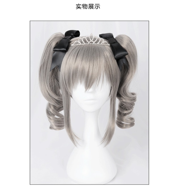 [Giấc mơ chiều] Kanzaki Lanzi Bronia cosplay tóc giả màu xám hổ miệng kẹp tóc đuôi ngựa đôi cosplay one piece
