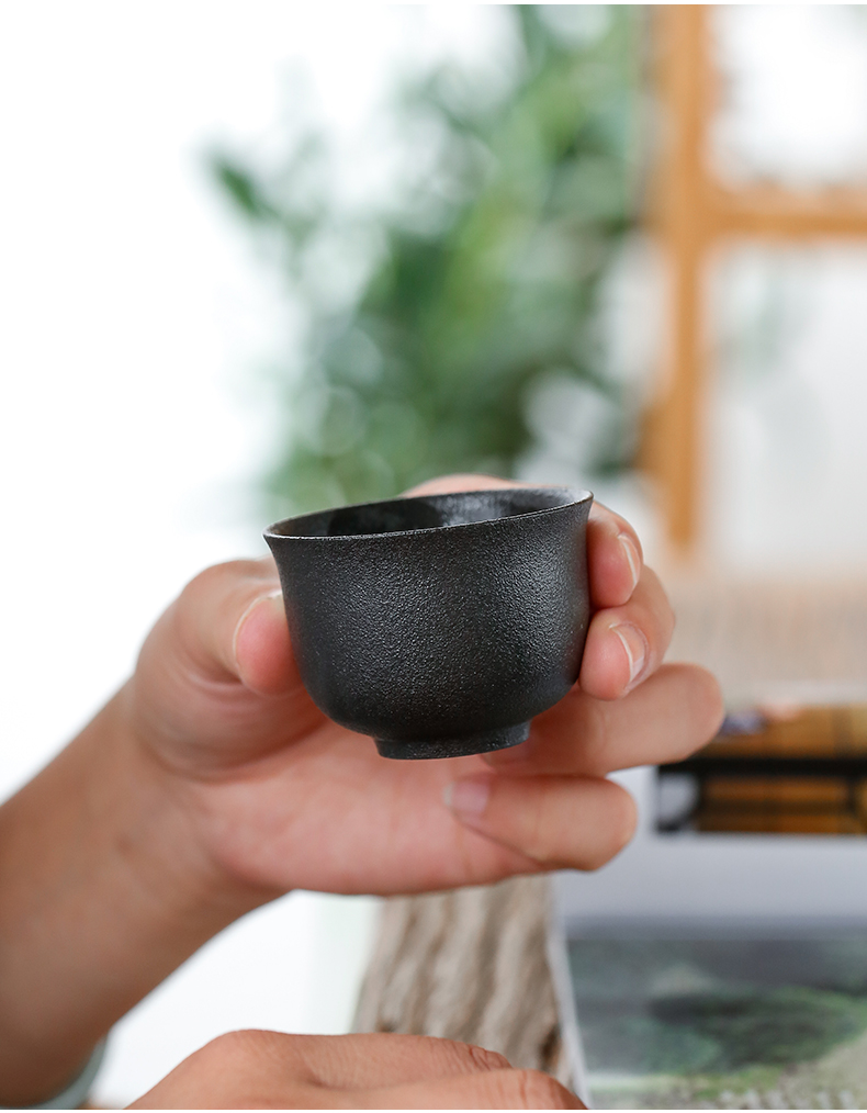 Don difference up kung fu tea set suit Japanese creative dry terms plate of coarse pottery contracted home office portable girder pot of tea cups