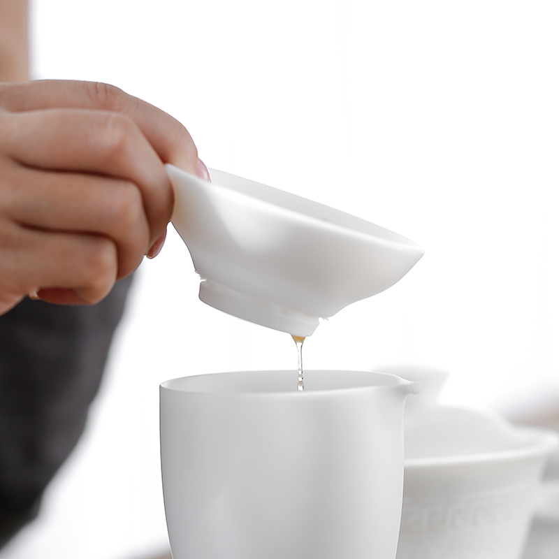 Tang's white porcelain, ceramic tea tea tea strainer creativity fair keller filter net tea tea accessories
