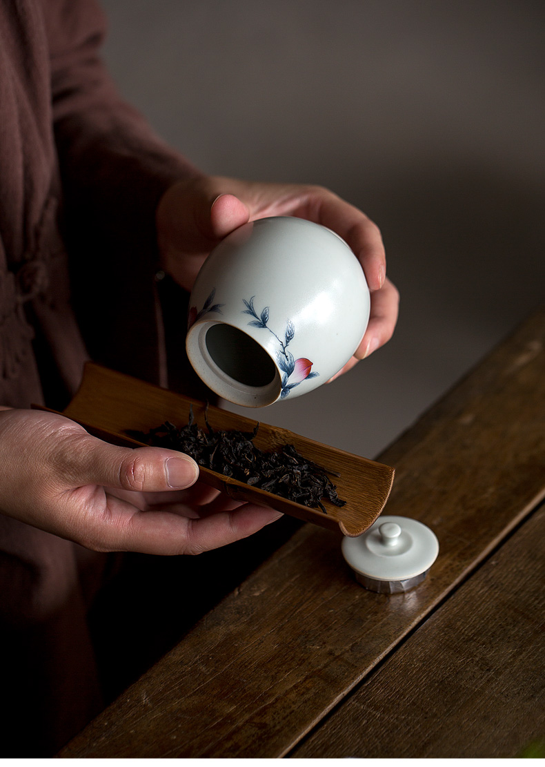 Tang s antique peach kung fu tea set a complete set of office home 6 people contracted tureen ceramic teapot tea cups