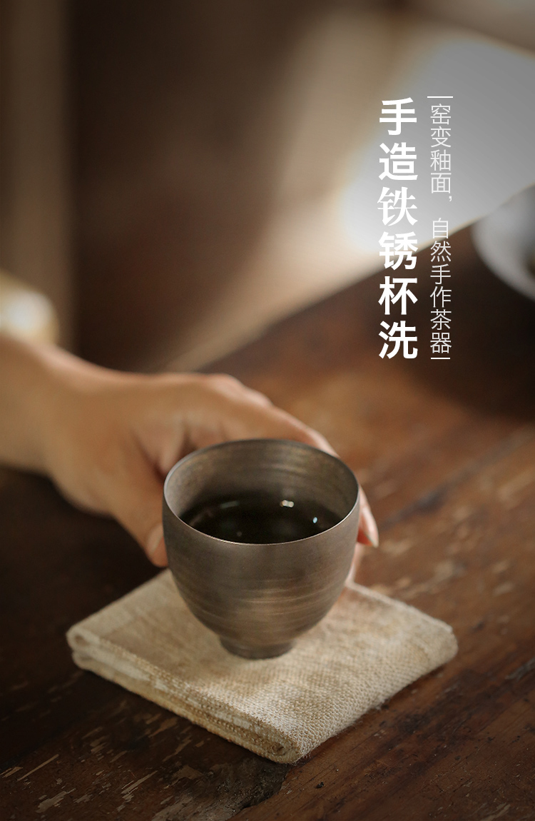 Tang s hands for iron glaze glaze antique checking sample tea cup big masters cup ceramic kung fu tea tea hat to the CPU