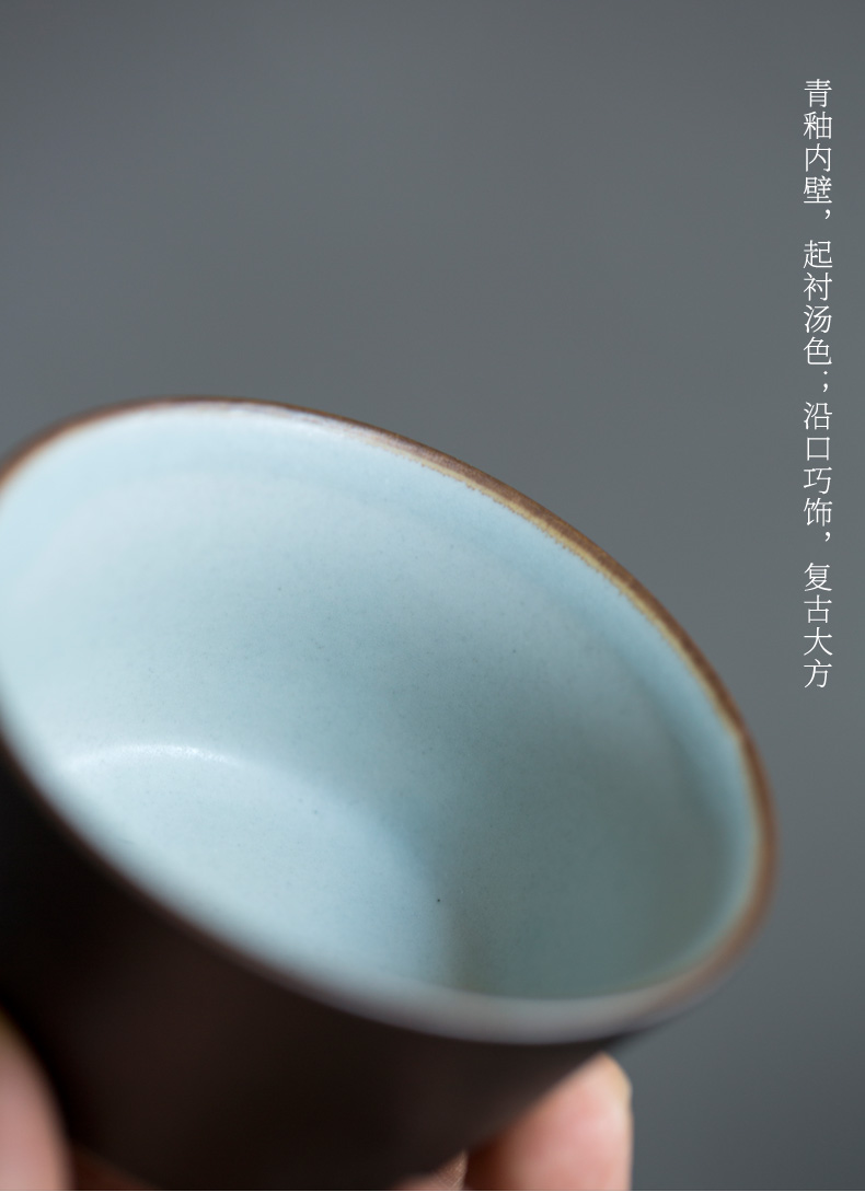 Don difference up color glaze painting crack ultimately responds a pot of two cups of coarse pottery is suing portable travel tea set ceramic kung fu office