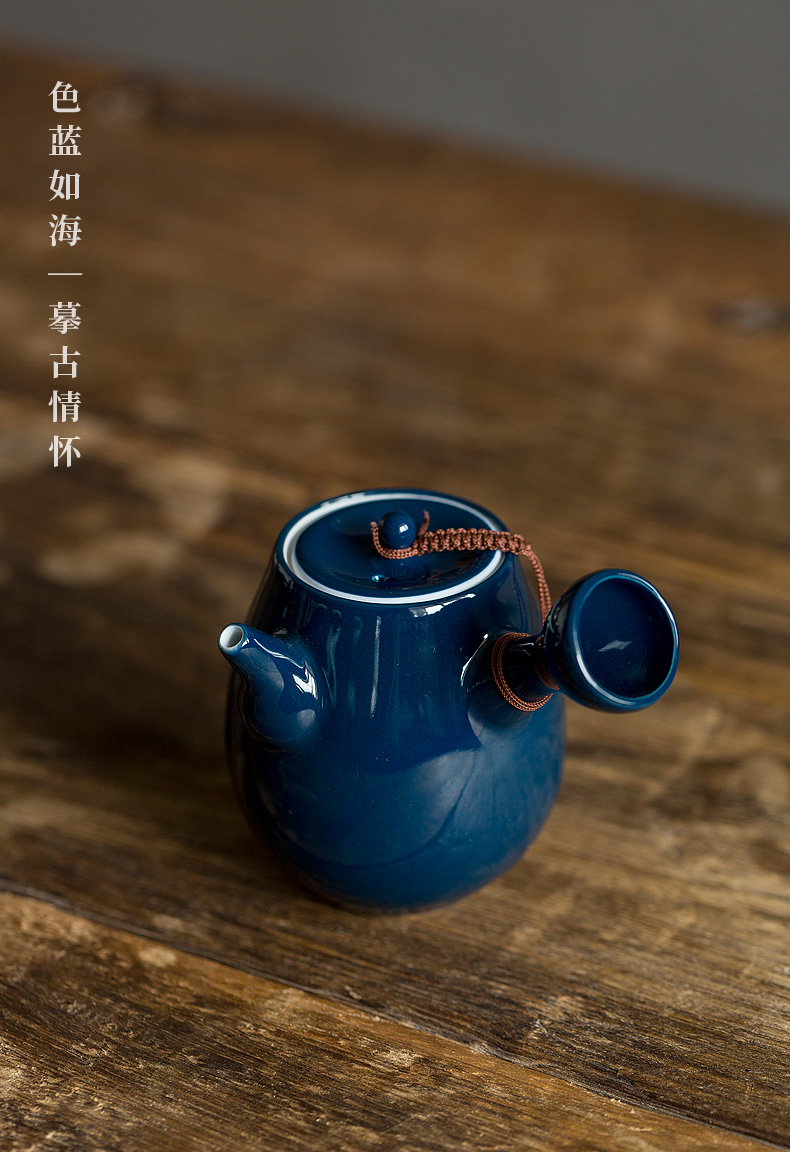 Don difference up ceramic tea set household kunfu tea contracted Chinese tea taking ceramic teapot teacup gift box package