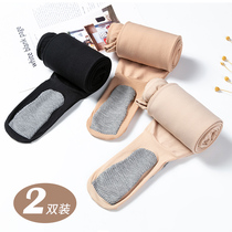 Pantyhose spring and autumn pressure punching pants plus thin black meat high waist socking thin thin leg silk socks in winter
