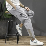 Мужские летние тонкие спортивные штаны, оверсайз, свободный крой