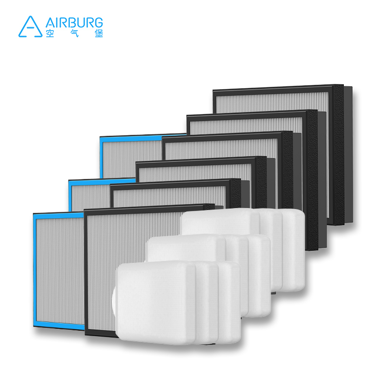 Airburg Fresh Air System Household Whole House Fresh Air Fan All-Purpose Purification Anti-Allergic Upgrade Filter Combination Set