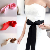Satin Ribbon Wedding Belt Bridal Sash Evening Dress Belt 4cm