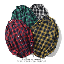 Brand 2022 Spring Autumn Long Sleeves New Flannel Collar Kor