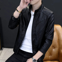 SHABIQI 2022 autumn Quality Leather Jacket Men New arrival br