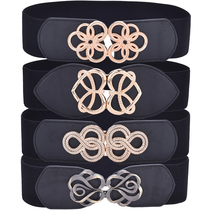 Women Wide Elastic Waist Belt Vintage Stchy Waistband for La