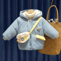 Childrens down cotton jacket winter New Korean version of foreign-style childrens baby cotton-padded jacket winter boys and womens cotton coat tide