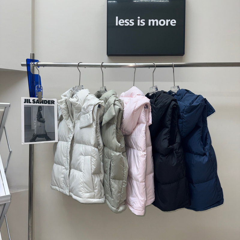 Morer~ Sleeveless 95% White Goose down Versatile Layering Casual Detachable Hooded Four-Panel Puffer down Vest Morer~ Sleeveless 95% White Goose down Versatile Layering Casual Detachable Hooded Four-Panel Puffer down Vest
