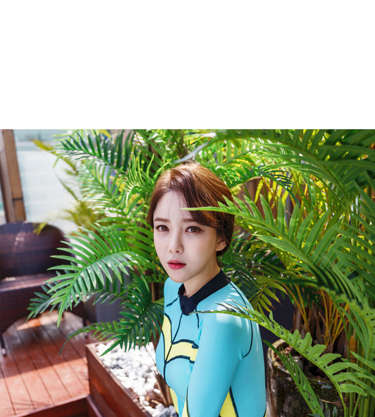 Bộ đồ lặn nữ chia đôi phù hợp với Hàn Quốc snorkeling phù hợp với quần áo chống nắng nam đồ bơi dài tay áo quần sứa đồ đôi di biển	