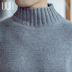 Chenille mùa thu và mùa đông nam áo len cao cổ Hàn Quốc Slim nửa cao cổ áo len học sinh áo len áo len nam trung niên Cardigan