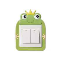 Stick-free socket decoration 86 switch wall sticker double switch protective cover 3D three-dimensional home creative personality cartoon