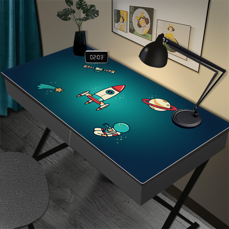 Leather Table Mat Desk Cushion Student Children Computer Boy Cute Cartoon Study Desktop Mat Desk Cloth Desk