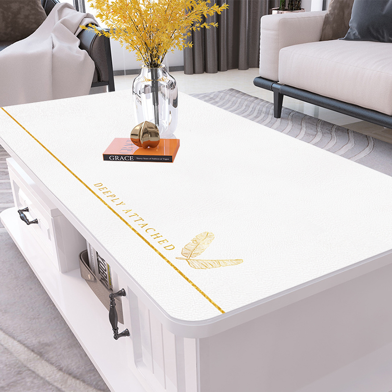 Nordic creative leather table mat table cloth waterproof anti-oil wash-proof and burn-proof thick pvc rectangular home tea table