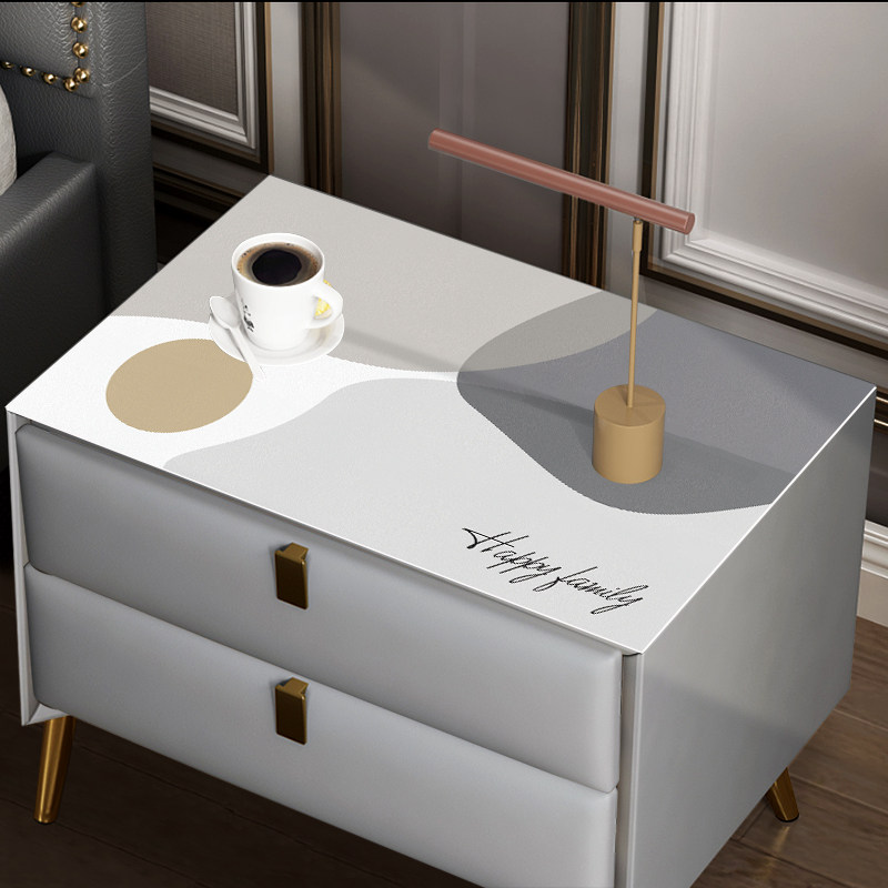 2021 new Nordic light luxury bedside table mat cover cloth towel tablecloth waterproof disposable cushion bedroom dressing table