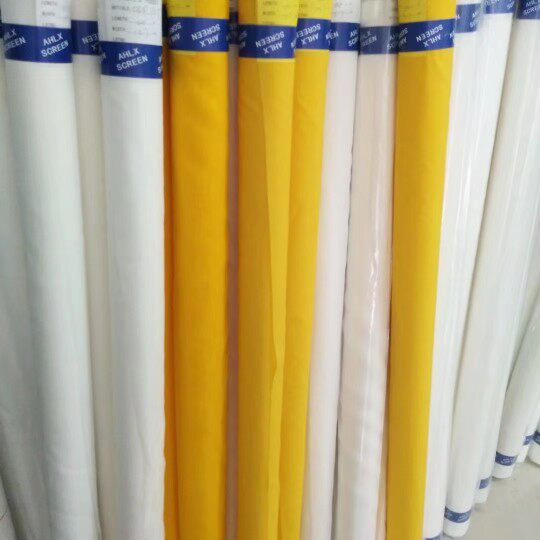 Imported high tension web version printed net yarn mesh fabric 47T120 mesh 1 27 wide 1 65 wide polyester fiber mesh fabric white net